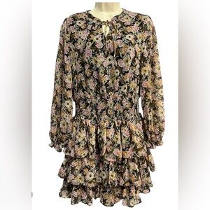 Skies Are Blue Floral Patterned Dress